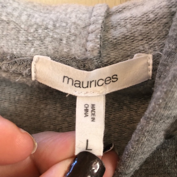 Gray Maurice’s sweatshirt, super soft, size large. - Picture 3 of 3
